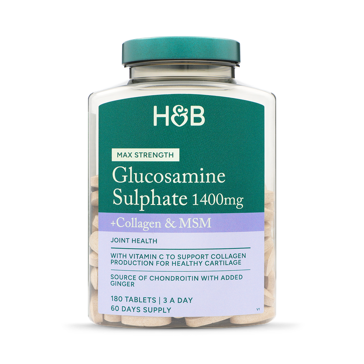 Holland and Barrett Max Strength Glucosamine Sulphate 1400mg 180 tablets